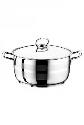 Evimsaray Asude Çelik Derin Tencere 24 x 14 cm 5 lt - S-1256