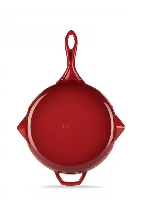 Hosse Yuvarlak Döküm Grill Izgara Tava 24cm Kırmızı HS Y GTV 24