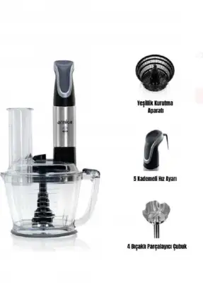 Arnica Joy Max Rendeli Blender Seti GH21820 – 1200W Güçlü Motor ve Çok Yönlü Kullanım