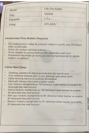 FMS Life Pro Kettle – Siyah (E4001SYH)