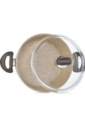 Falez Creamy Granit Karnıyarık Tenceresi Krem