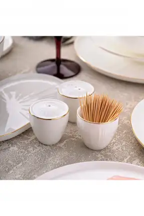 Emsan Sirius Gold Fine Bone 59 Parça 12 Kişilik Yemek Takımı