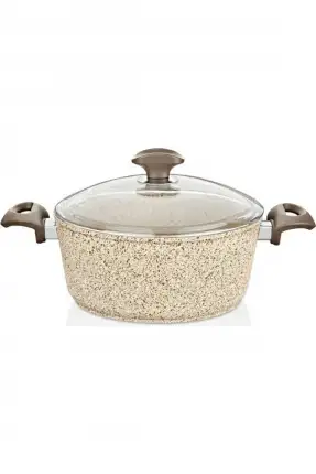 Falez Creamy Granit Derin Tencere