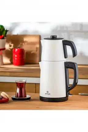 Emsan Bella Gusto Çay Makinesi 1650 W Paslanmaz Çelik 1.8 Lt Krem