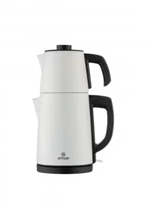 Emsan Bella Gusto Çay Makinesi 1650 W Paslanmaz Çelik 1.8 Lt Krem