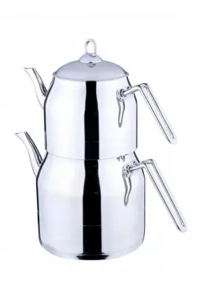 FMS Daisy Jumbo Boy Metal Kulplu Sade Çaydanlık - 4071S