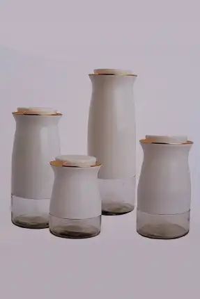 Perotti Caprice White 4'lü Kavanoz Set Beyaz