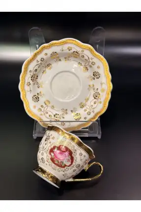 Sembol Elegant Kahve Fincan Takımı Gold