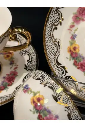 Kosova İst-170 90cc 6Lı Ayaklı Fincan(Drew) Gold