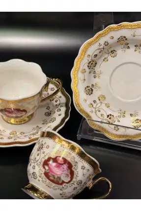 Sembol Elegant Kahve Fincan Takımı Gold