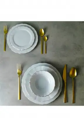 Porland Altın Yaldız 60 Parça 12 Kişilik Yemek Takımı
