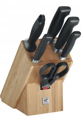 Zwilling 7 Parça Blok Bıçak Seti - Doğal Ahşap - 350680020
