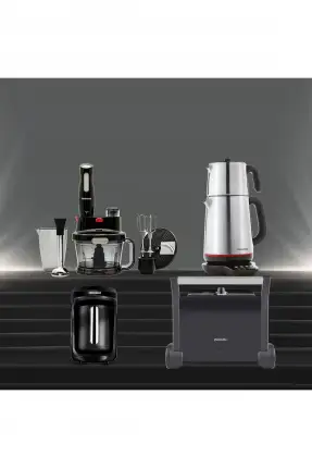 Homend Premium Serisi Siyah Elektrikli Çeyiz Seti