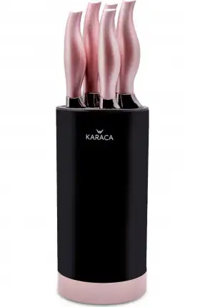 Karaca Rosegold 6 Parça Standlı Bıçak Seti