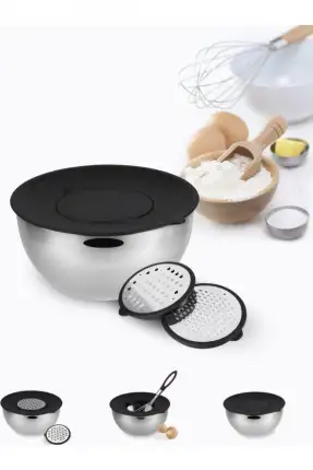 Emsan Demre 3in1 Çok Amaçlı Saklama Kabı Siyah