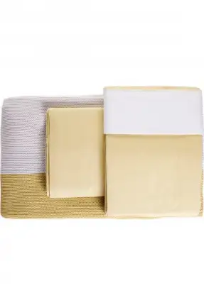 Karaca Home Becca Haki Yeşili Çift Kişilik Örgü Battaniye Takımı