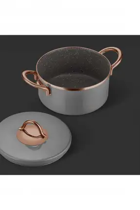 Neva Grizay 8 Parça Graye Tencere Seti