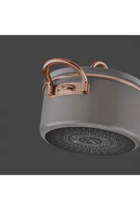 Neva Grizay 8 Parça Graye Tencere Seti