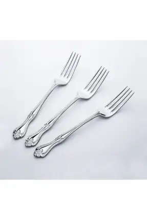 Nehir Lalezar Sade 12'li Tatlı Çatal Takımı