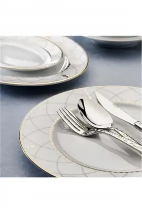 Emsan Moon Endaze Sw 81 Parça Yuvarlak Porselen Yemek Takımı