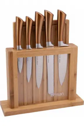 Emsan Bıçak Matriks Rose Gold 7 Parça Bıçak Seti