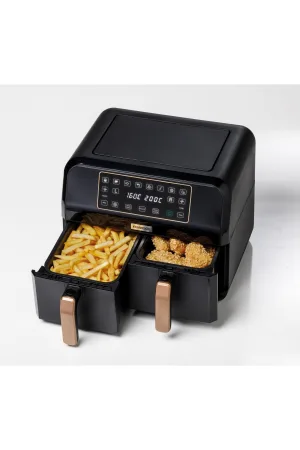 Kenwood HFP70.000BK Dual Air Fryer Bk Copper Siyah