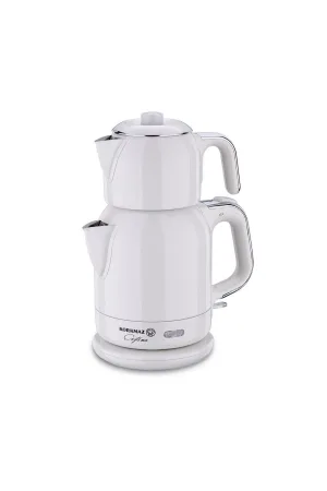 Korkmaz Çaytema Elekt. Çaydanlık Vanilya/Krom 1.7 lt A331-08
