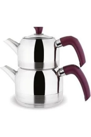 FMS Narin Mini Boy Çelik Çaydanlık Mürdüm - 4066MRD