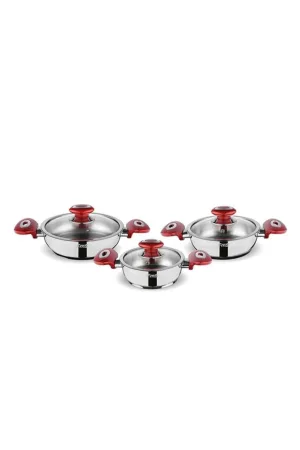 FMS Kırmızı Büyük Omlet Seti - 5004KRM