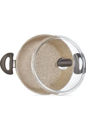 Falez Creamy Granit Karnıyarık Tenceresi Krem