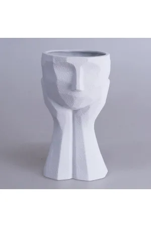Selim Zeus Büyük Surat Saksı Beyaz