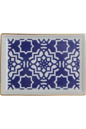 Porland Morocco Kahvaltı Tabağı Desen7 Mor 18 x 13 cm