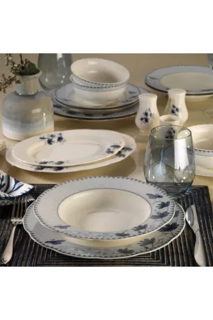 Kütahya Porselen Bone Olympos 30 Parça 9830 Desenli Yemek Takımı