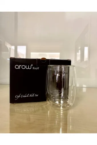 Arow Çift Cıdarlı 2li Keyif Bardak TR-2983
