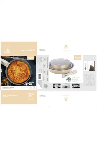 Amercook Bondy 4 Parça Tava Seti Vizon
