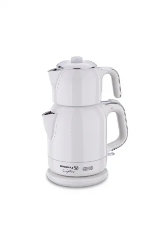 Korkmaz Çaytema Elekt. Çaydanlık Vanilya/Krom 1.7 lt A331-08