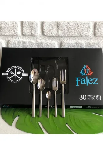 Falez Sadem 30 Parça 6 Kişilik Çatal Kaşık Seti