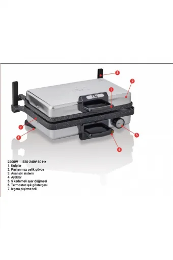 Taç Tost ve Lahmacun Makinesi - TAC-7863