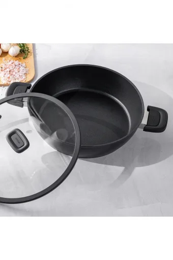 Emsan Diamente Exclusive 24cm Karnıyarık Tenceresi - Siyah
