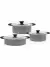 Taç 3475 Trio 6 Parça Tak Çıkar Saplı Tencere Seti Gri