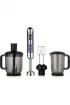 Korkmaz Mia Mega Siyah Krom Blender Set A447-12 - Mavi