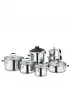 Korkmaz Flora 14 Parça Hiper Set Siyah A1758 İnox - İnox