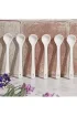 Kosova GSA-50 Porselen Büyük Beyaz 6'lı Çay Kaşığı Set 13 cm (49850) Beyaz - White