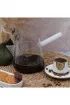 Arow Isıya Dayanıklı Borosilikat Cam Cezve - 1000 ML - PM-2714 Siyah - Beyaz
