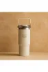 Arow H-206 Taşıma Kulplu Pipetli Kupa Matara 750 ML Beyaz - Beyaz