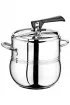 Oms 5104 2 Parça Klasik Güveç Düdüklü Tencere 22 Cm 9 Litre Sade - İnox