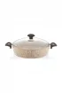 Falez Creamy Granit 30 cm Karnıyarık Tenceresi - CRE 3015 - Krem