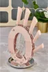 Cooker Bloklu 6 Parça Çelik Bıçak Seti - Siyah - CKR1373 - Rose