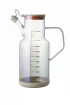 Arow Soft Damlatmaz Borosilikat Taban Silikon Kurumalı Cam Yağlık 1000 ML Beyaz - TR-6515 - Şeffaf