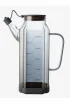 Arow Fluıd Damlatmaz Borosilikat Taban Silikon Kurumalı Cam Yağlık 1000 ML Beyaz - TR-6512 - Şeffaf